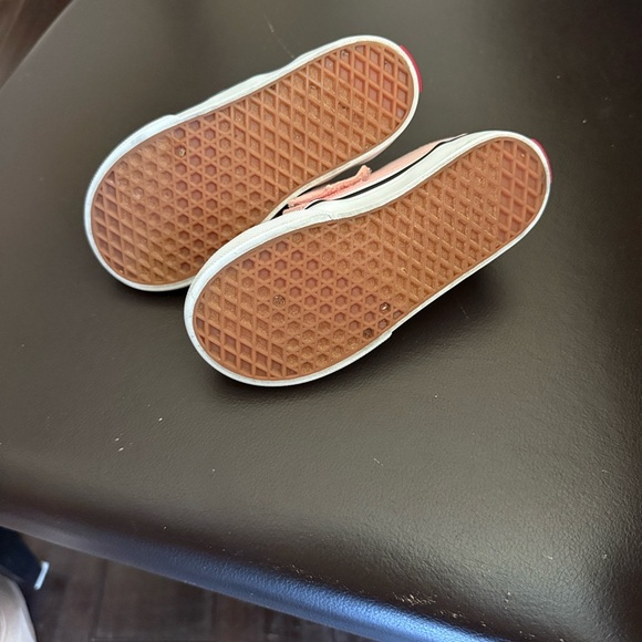 Vans Kids Pink Checkered Slip-On Shoes Toddler Sz 8 - Picture 5 of 8